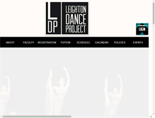 Tablet Screenshot of leightondanceproject.com